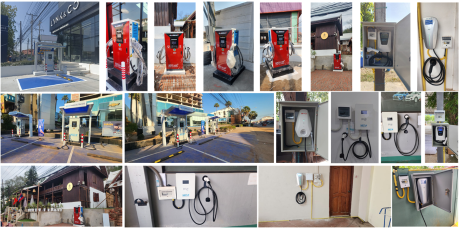 MEV charging network locations